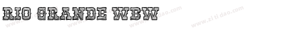 Rio Grande Wbw字体转换
